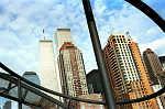 Manhattan, New York, USA. I baggrunden Twin Tower.