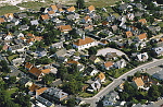 Hornbæk gamle by med hornbæk Kirke i midten